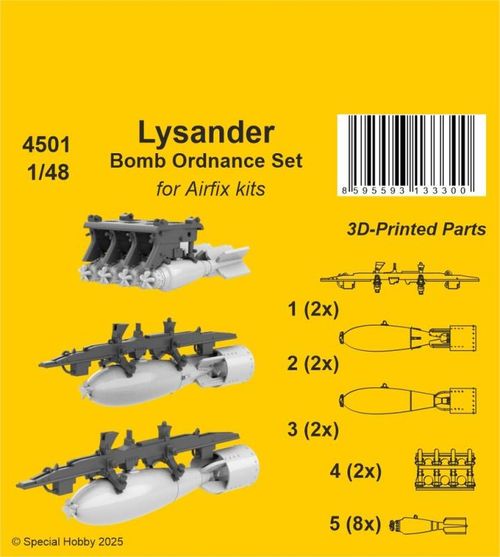 Lysander - Bomb Ordnance Set...
