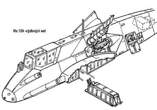 Hs-129B  - Armament set