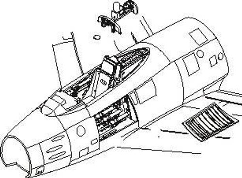 F-86F sabre - Interior set
