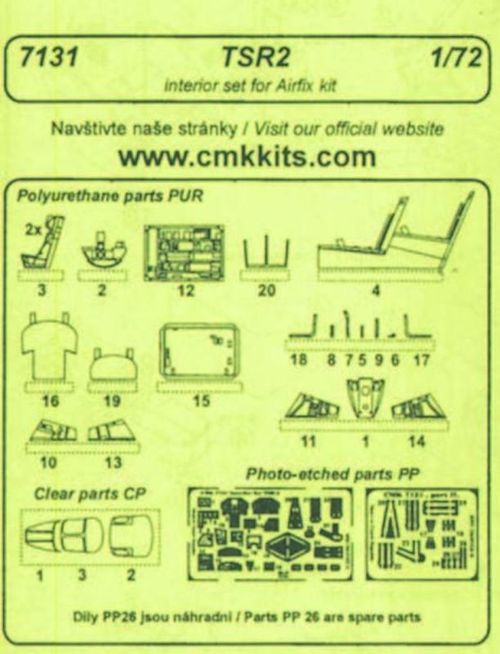 TSR 2 - Interior set [Airfix]