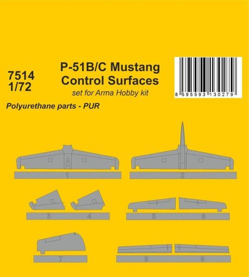 P-51B/C Mustang Control...