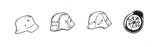 German WWII Helmets (6 Stück)
