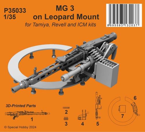 MG 3 on Leopard Mount