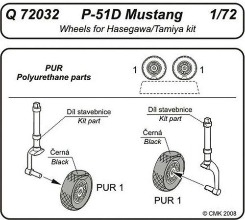 P-51D Mustang - Wheels