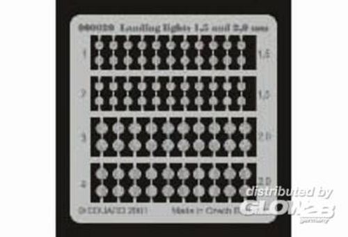 Landing lights 1,5 and 2 mm