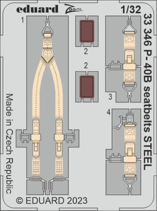 P-40B - Seatbelts STEEL ...