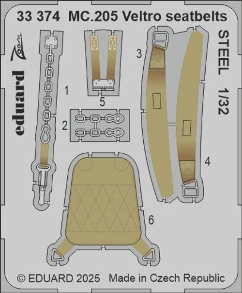 MC.205 Veltro - Seatbelts -...