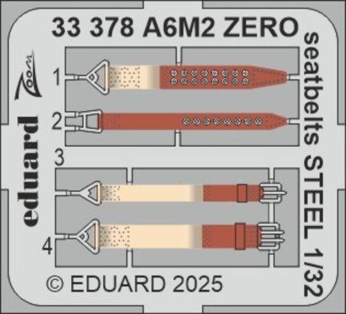 A6M2 Zero - Seatbelts - Steel...