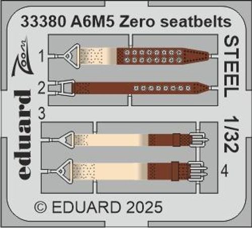 A6M5 Zero - Seatbelts - Steel...