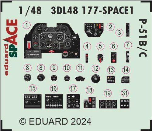 P-51B/C - Space  [Eduard]