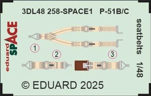 P-51B/C - Seatbelts - Space