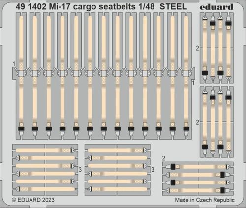 Mi-17 - Cargo seatbelts STEEL...
