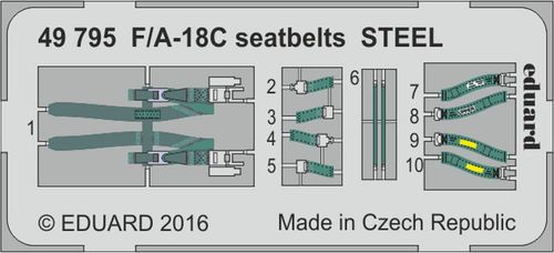 F/A-18C - Seatbelts STEEL...