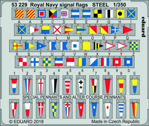 Royal Navy signal flags STEEL