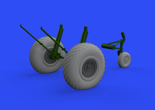 B-17F - Wheels diamond tread...