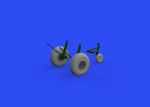 B-17F - Wheels oval tread...