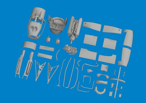 P-38F/G - Left engine - Print...