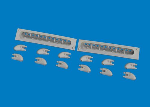 P-40 - Exhaust stacks rounded...