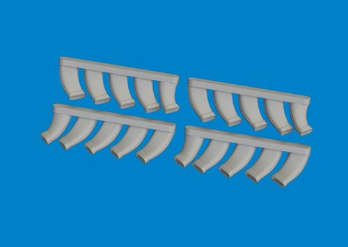 Mosquito - Exhaust stacks - Print [Tamiya]