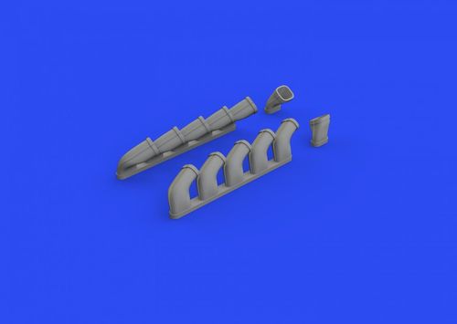 Il-2 - Exhaust stacks [Zvezda]