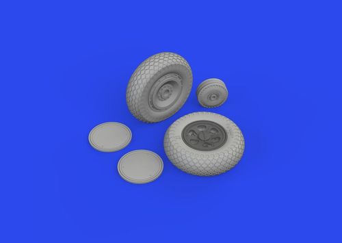 P-47D - Wheels cross tread...
