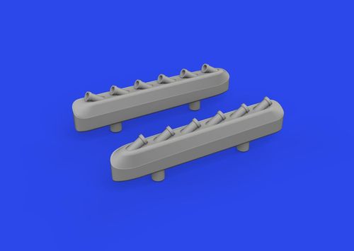 P-51D - Exhaust stacks w/...