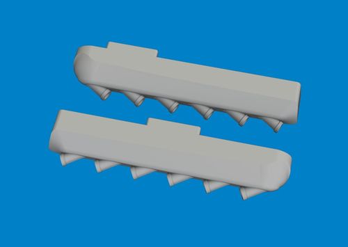 P-51 - Exhaust stacks w/...