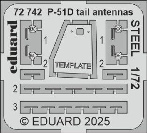 P-51D - Tail antennas - Steel