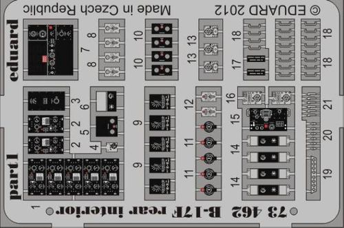 B-17F rear interior for Revell
