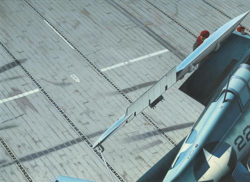 US Navy Aircraft Carrier Deck