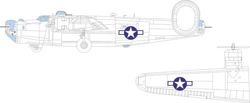 B-24H - US national insignia...