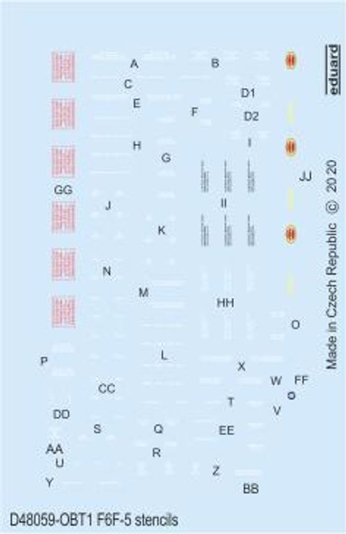 F6F-5 - Stencils [Eduard]