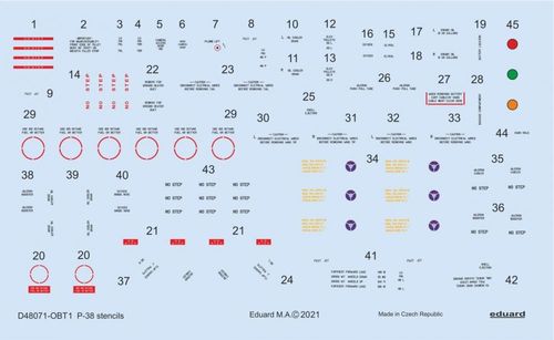 P-38 Lightning - Stencils...