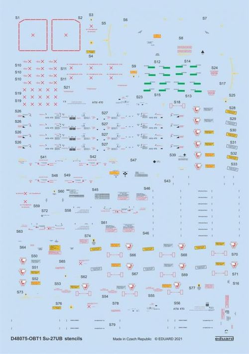 Su-27UB - Stencils [Kitty...