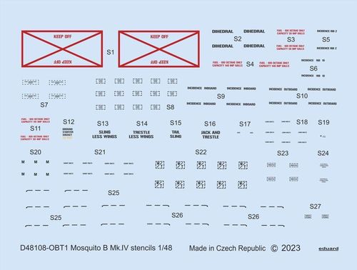 Mosquito B Mk.IV - Stencils...