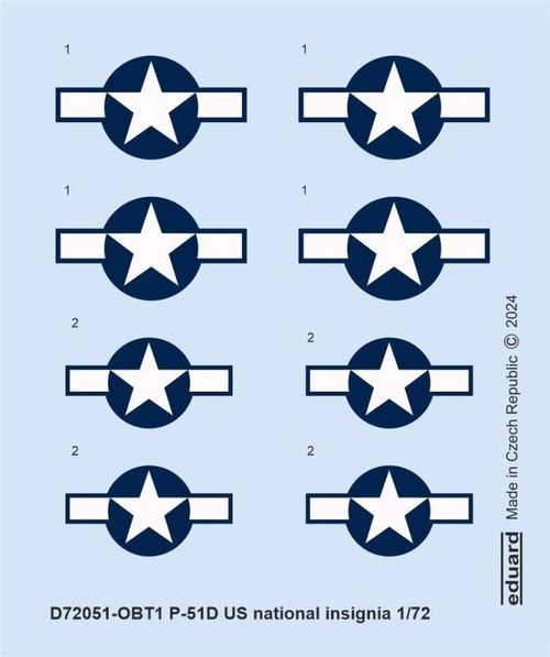 P-51D - US national insignia...