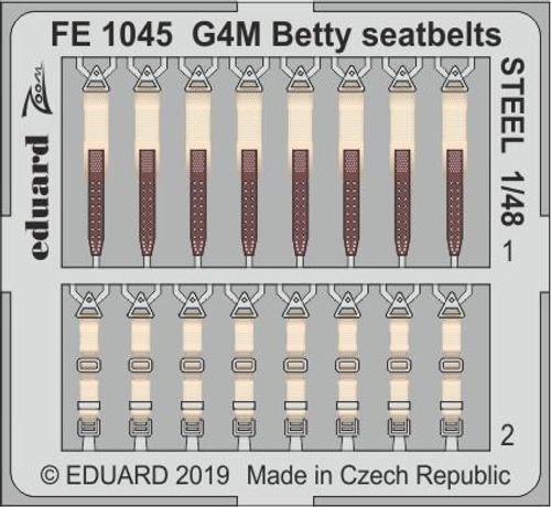 G4M Betty - Seatbelts STEEL...