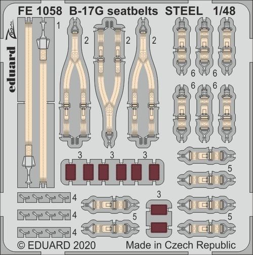 B-17G - Seatbelts STEEL [HKM]