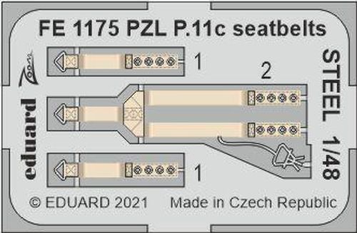 PZL P.11c - Seatbelts STEEL...
