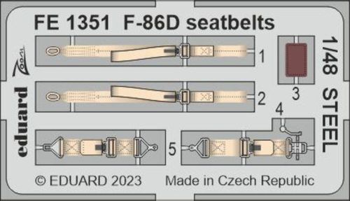 F-86D - Seatbelts STEEL [Revell]