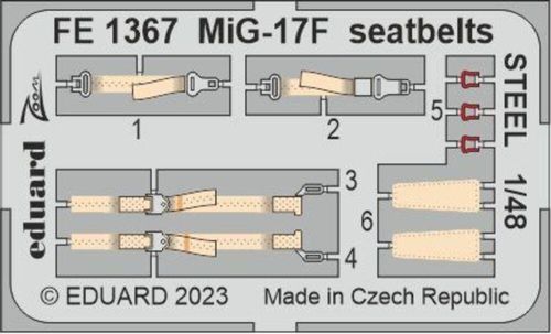 MiG-17F - Seatbelts STEEL...