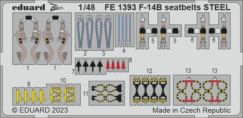 F-14B - Seatbelts STEEL...
