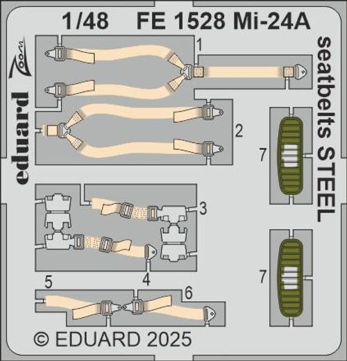 Mi-24A - Seatbelts - Steel...