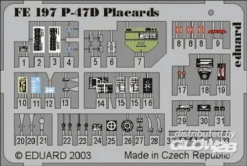 P-47D Thunderbolt - Placards