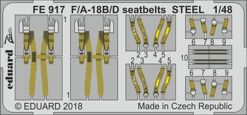F/A-18B/D - Seatbelts STEEL...