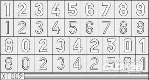 German Numbers Large