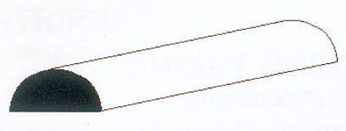 Halbrundstange, 35 cm lang,...