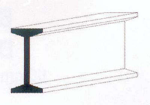 I-Profil, 350x4,8X2,4 mm -...
