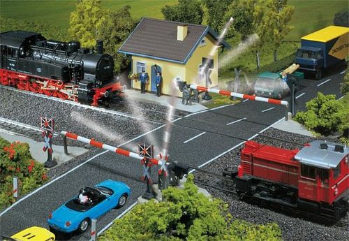 Beschrankter Bahnübergang