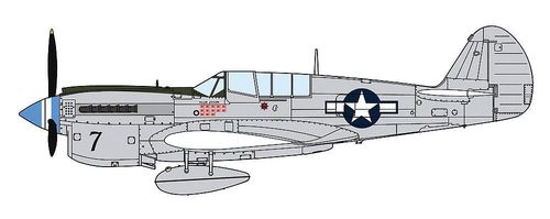 P-40N Warhawk Natural Metal...